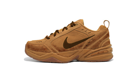 [Custom Sneakers] Nike Air Monarch 4 Shadow Lost Path Classic Retro Distressed Vibe Style Fashion Versatile Wear-Resistant Low-Top Dad Shoes Unisex Wheat
