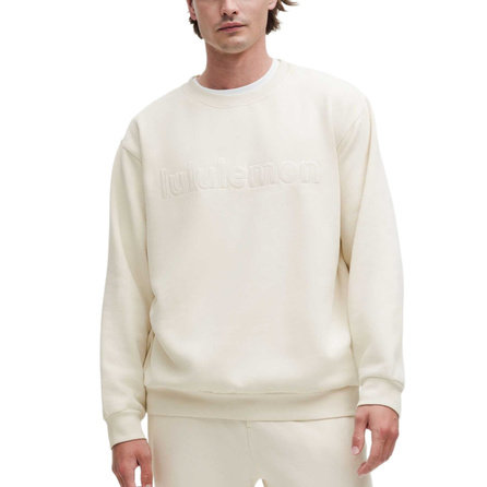 lululemon Steady State Trendy Comfortable Versatile Solid Color Hoodie Men's Light Ivory/LTIV