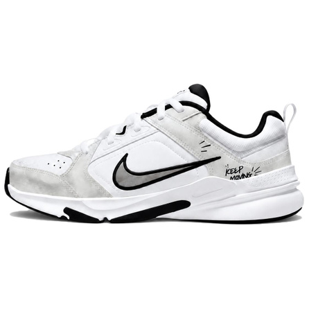 [Custom Sneakers] Nike Air Monarch 4 Ink Trace Monica Premium Niche Distressed Graffiti White Grey Hand-Painted Leather Textile Low-Top Dad Shoes Men's