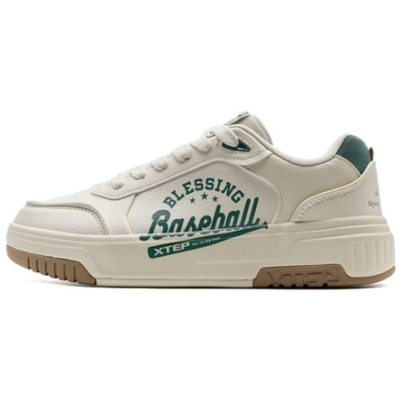 Xtep Layered Sole Comfortable Slip-Resistant Low-Top Sneakers Men's Beige Green