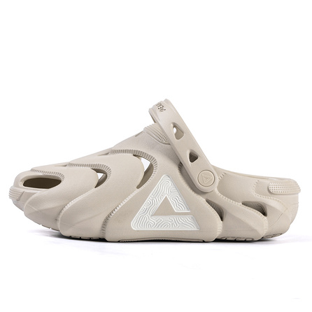Pick state extreme Kunpeng lazy shoes comfortable casual trend all-match cushioning rebound hole shoes men's beige gray
