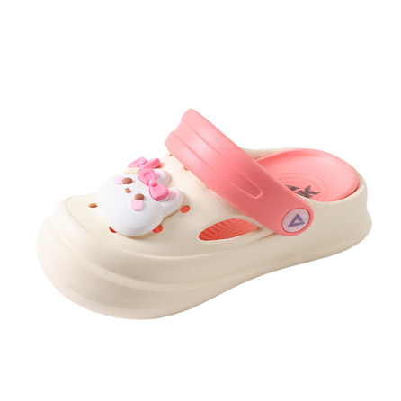 Peak Cute Versatile Summer Children's Soft Toe Heightening Breathable Garden Shoes Lightweight Anti-Slip Crocs Unisex