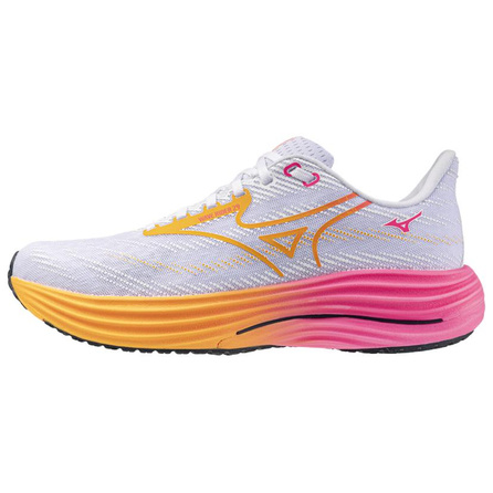 Mizuno WAVE RIDER 29 Fashion Comfort Breathable Running Shoes Unisex White Orange Pink