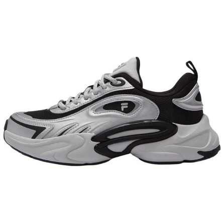 FILA FUSION FORCE Comfortable Versatile Wear-Resistant Low-Top Dad Shoes Men's Silver Grey