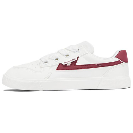 Warrior Skateboard Shoes Men's White Burgundy