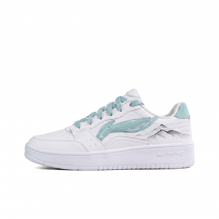 LiNing Yuanbao Water Mist Blue Mountain Chinese Style Versatile Simple Summer Refreshing Premium Cool Wear-Resistant Lightweight Breathable Low-Top Skate Shoes Unisex White Gray