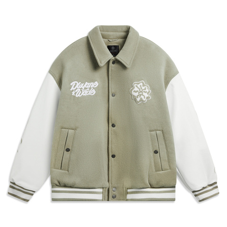 LiNing Wade Series Back Letter Contrast Color Single-Breasted Turn-Down Collar Long Sleeve Cotton Coat Men's