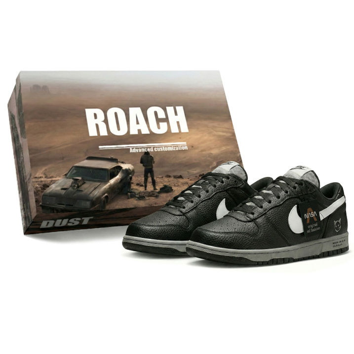 Nike Big Low 'Horse Year' Dark Matter Field Gift Box Comfortable Wear-Resistant Slip-On Low-Top Skate Shoes Men's Black