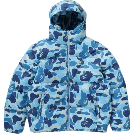 A BATHING APE FW25 ABC CAMO Series Camo Print Zip Comfort Warm Slim Down Jacket Men's
