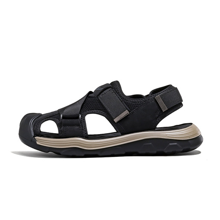 Warrior Anti-Slip Breathable Beach Shoes Platform Sandals Water Shoes Men's Black