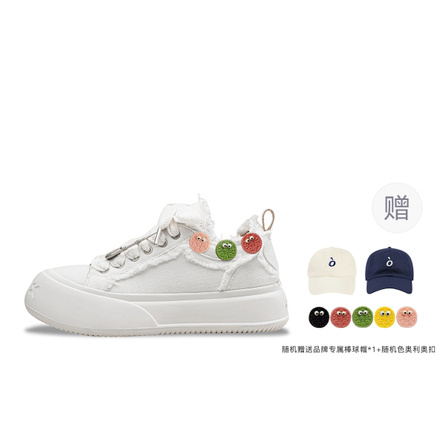 SOAP OPERA Anti Slip And Wear Resistant Height Increasing Low Top Skateboard Shoes 5cm Unisex White