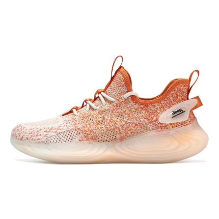 Jeep Men's 'Street Run' Series Breathable Low-Top Running Shoes Orange