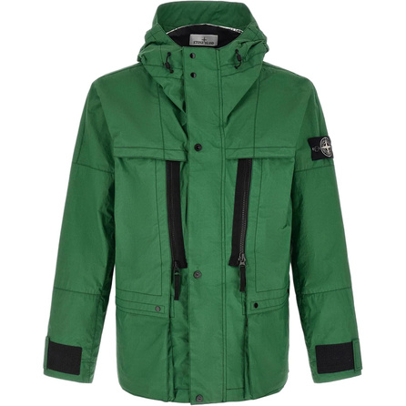 STONE ISLAND SS26 Heat Reactive Metal Lamina White Label Temperature-Sensitive Aluminum Film Lining Windproof Breathable Jacket Men's