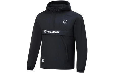LiNing Wade Series Solid Color Hooded Short Puffer Jacket Men's Black