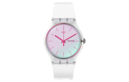 SWATCH Unisex 41mm Pink Watch SO29K704-S14