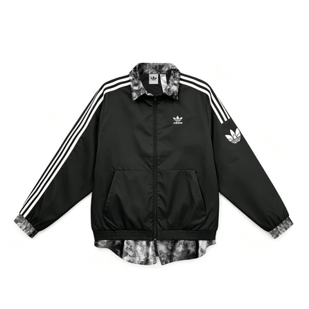 [Custom Clothing] adidas originals 3 Stripe Late Star Manual Haze Era Logo Preppy Three-Stripe Lapel Print Boyfriend Classic Polo Plaid Comfortable American Youthful Jacket Men's
