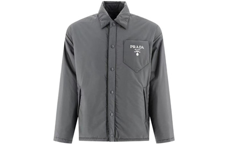 PRADA Puffer Jackets Men Gray