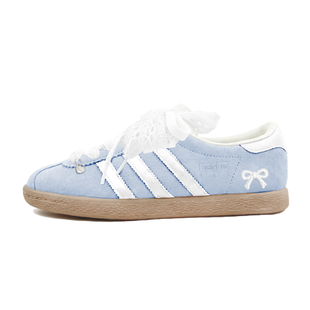 [Custom Sneakers] adidas neo Luo Yu Die Meng Suede Fashion Versatile Slip-Resistant Low-Top Skate Shoes Unisex Blue