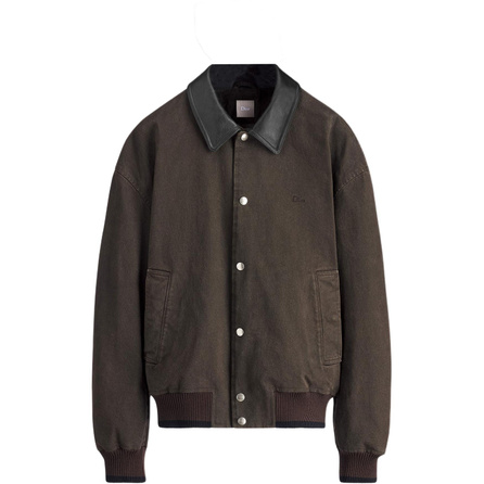 DIOR SS26 Men's Collection Cotton Twill Turn-Down Collar Short Jacket Men's
