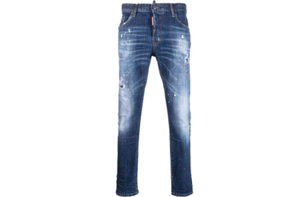 DSQUARED 2 Paint Splatter Effect Distressed Jeans