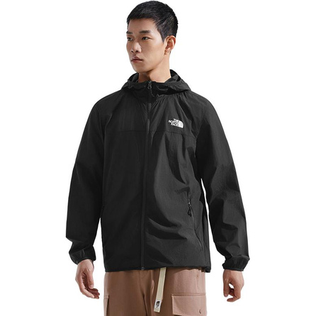 THE NORTH FACE Urban Exploration Comfortable Relaxed Fit Zip Long Sleeve Breathable UV Protection Sun Hoodie Unisex Cosmic Black
