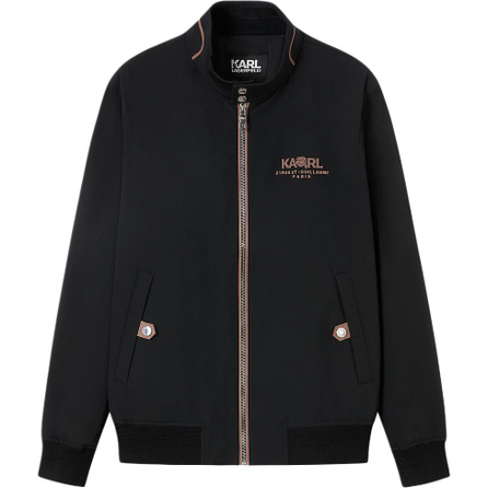 KARL LAGERFELD SS26 Commuter Street Style Outdoor Stretch Micro-Stand Collar Zip Puffer Jacket Men's