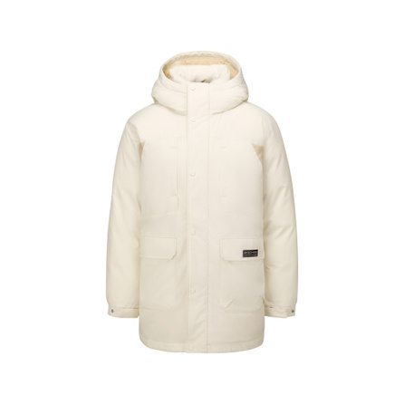 Skechers Windproof Waterproof Stain-Resistant Warm Cold-Resistant Far Infrared Heating Anti-Static Anti-Bacterial Mid-Length Down Jacket Unisex