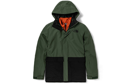 THE NORTH FACE Clement Triclimate® Logo Windproof Waterproof Breathable Detachable Hood 3-in-1 Jacket Winter Men's Green