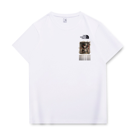 THE NORTH FACE Burlap Patch Bear Logo Unisex T-Shirt White
