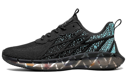 Jeep Slip-Resistant Low-Top Running Shoes Men's Black Blue