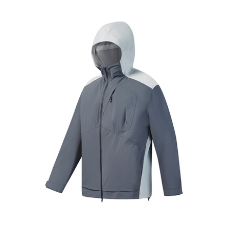 FILA Fitness Series Simple Sporty Training Comfortable Loose Fit Hooded Jacket Men's Ball Mill Gray