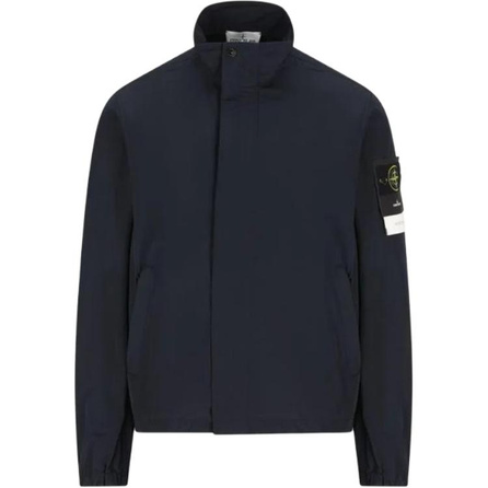 STONE ISLAND Badge Stand-Collar Long-Sleeve Jacket Coat Men's