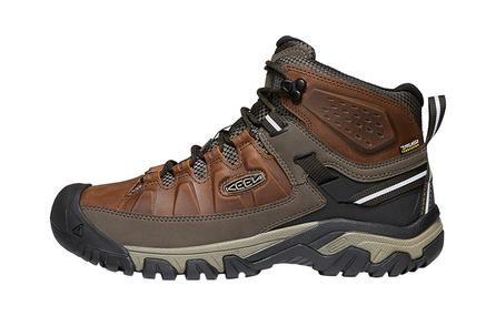 KEEN Targhee 3 Mid Wp Anti-Slip Wear-Resistant Mid-Top Outdoor Hiking Trekking Shoes Men's Brown