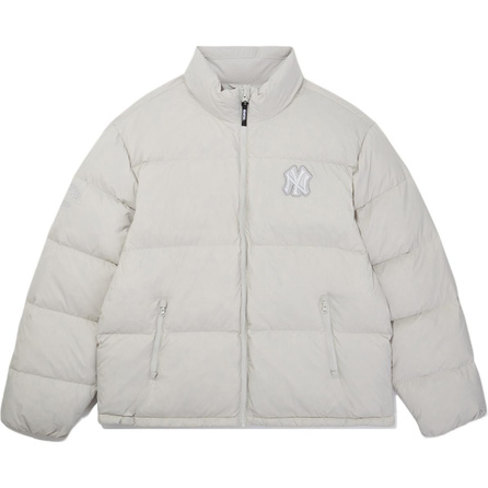 New Era FW25 Summit Series MLB Windproof New York Yankees Loose Drop Shoulder Stand Collar Water-Repellent Reflective Print Logo Embroidered Casual Goose Down Puffer Jacket American Style Unisex