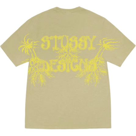 Stussy SS25 Pattern Logo Print Round Neck Short-Sleeve T-Shirt Unisex