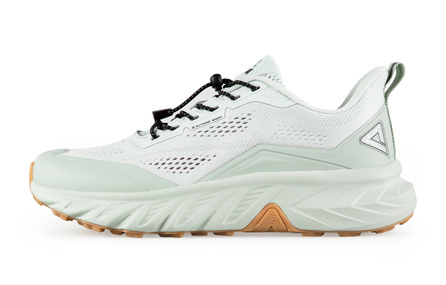Peak Taichi Lingyue Urban Commute Outdoor Hiking Sports Comfort Heightening Cushioning Wear-Resistant Low-Top SWR Technology Midsole Trail Running Shoes Men's Light Gray-Light Green