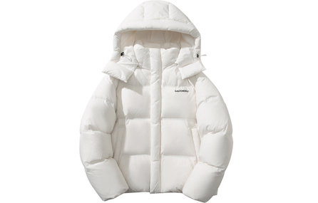 GOLFCROSS Warm Fleece Cold-Resistant Series Macaron Color Extreme Cold Windproof Soft Zipper Comfortable Down-Leak Proof 3-in-1 Loose Casual Thickened Warm Puffer Jacket Coat Cloud Puff Mountain Hooded Down Jacket Unisex
