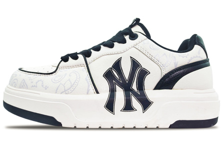 MLB Chunky Liner Low Top Skateboard Shoes Unisex White