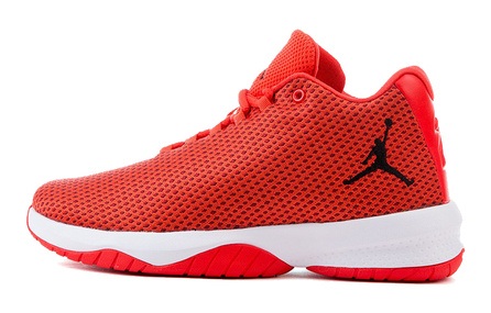 Jordan B. FLY Lightweight Comfortable Anti-Slip Cushioning Wear-Resistant Mid-Top Kids Basketball Shoes Red White Youth