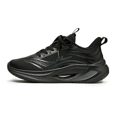 Warrior 'Black Warrior' Fabric Simple Fashion Trendy Retro Daily Commuter Casual Sport Versatile Comfortable Cushioned Wear-Resistant Breathable Lightweight Height-Increasing Low-Top Training Long Distance Sprint Fitness Test Running Shoes Unisex