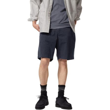 UNIQLO SS26 Solid Zip-Fly Mid-Rise Comfortable 5-Inch Casual Shorts Unisex