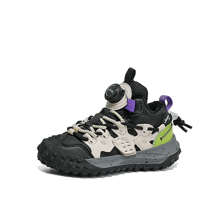 Jeep Anti-Slip And Wear-Resistant Warm Kids Lifestyle Shoes Black Green Kids'