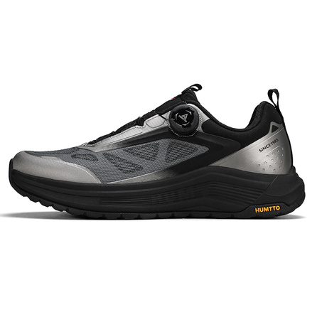 HUMTTO Simple Versatile Cushioned Anti-Slip Wear-Resistant Low-Top Outdoor Functional Shoes Men's Silver Grey Black