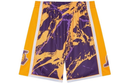 Mitchell Ness Casual Shorts Unisex Yellow