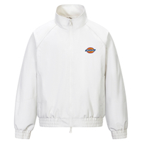 Dickies American High Street Retro Brand Logo Letter Trendy Basic 3D Cut Minimalist Fashion Design Loose Street Cool Wrinkle-Resistant Windproof Comfortable Versatile Aviator Work Stand Collar Jacket Coat Unisex Абрикос