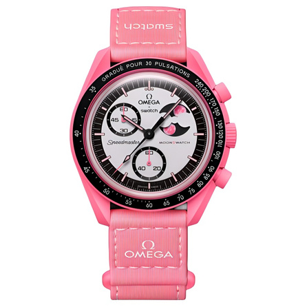 Swatch x Omega Bioceramic Moonswatch Collection Quartz Movement 30M Water-Resistant Unisex Swiss Watch 42mm White Dial Plant Ceramic Case VELCRO® Strap