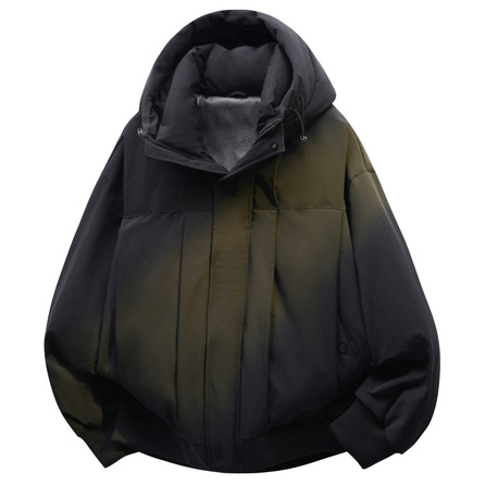 Jeep Lifestyle Windproof Cold-Resistant White Duck Down Trendy Brand American Vintage Warm Comfortable Outdoor Commute High Street Trendy Zipper Large Pocket Parka Casual Fashion Loose Hooded Down Jacket Unisex