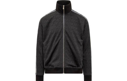 VERSACE Logo Print Techno Jacquard Sweatshirt