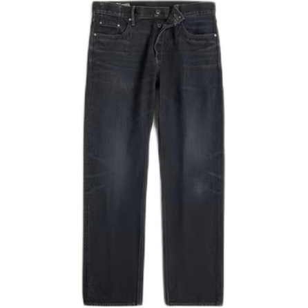 G-STAR RAW Button Mid-Rise Straight Leg Jeans Men's Black