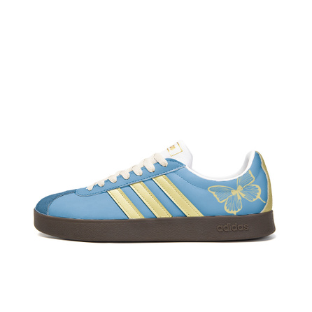 [Custom Sneakers] adidas neo VL Court 2.0 Guoyumian Yiduo Sweet Cool Trendy Casual Versatile Slip-Resistant Wear-Resistant Low-Top Sneakers Unisex Peacock Blue